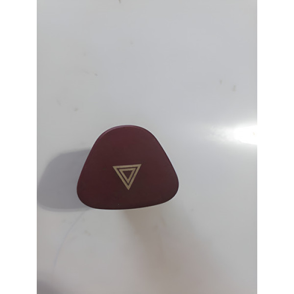 Botão  Alerta Citroen  C4 03/12 Cx243 Vermelho