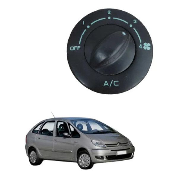 Botao Comando Ar Condicionado Citroen Xsara Picasso 2002 Preto