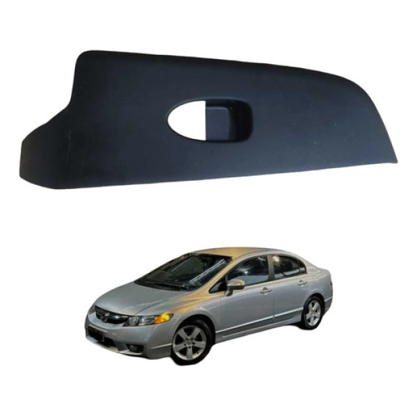 Moldura Botao Vidro Traseiro Direito Honda Civic 2007 2011