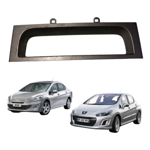 Moldura Porta Treco Painel Peugeot 308 408 2012/2014 Cx540 Cinza