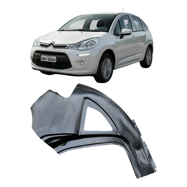 Retalho Lateral Traseira Direita Citroen C3 2013 A 2019 P1 Preto