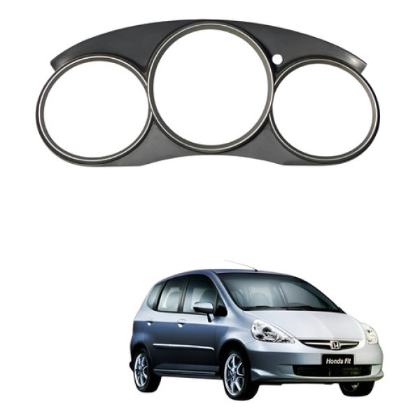 Moldura Painel Instrumentos Honda Fit 1.4 2003/2008 Cx488 Cinza