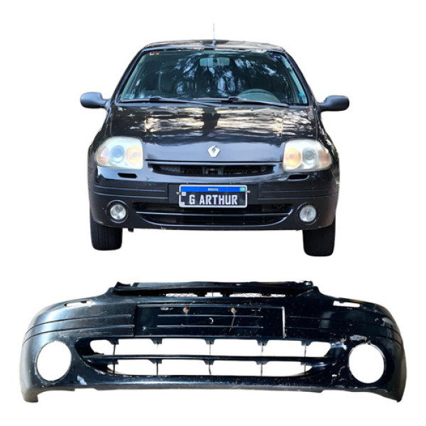 Parachoque Dianteiro Renault Clio 2003 P1 Preto