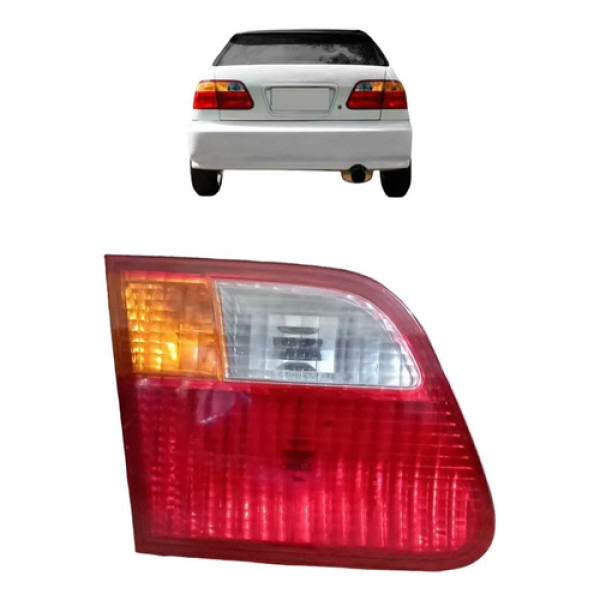 Lanterna Traseira Esquerda Tampa Honda Civic 2000 Esquerdo/motorista Vermelho