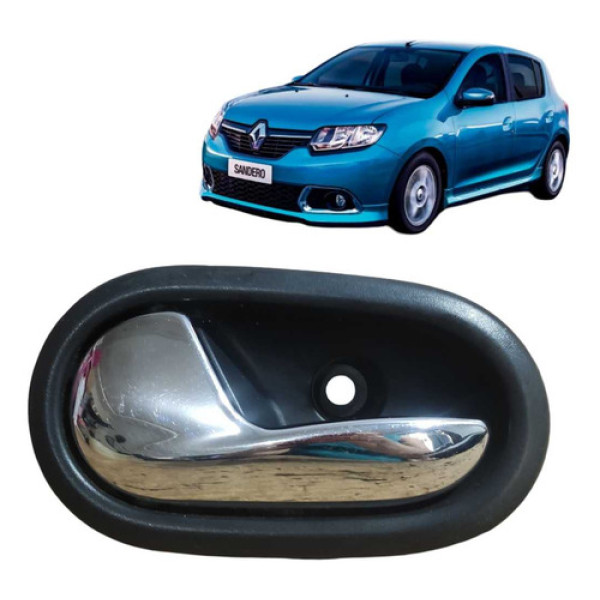 Maçaneta Puxador Interno Esquerdo Sandero 2015 Cx26 Dianteira/traseira