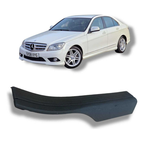 Acabamento Soleira Traseira Esquerda Mercedes C280 2008 Preto