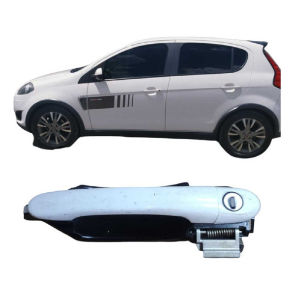 Maçaneta Externa Dianteira Direita Fiat Palio 2013 A 2019 Branco Dianteira