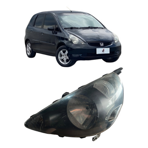 Farol Dianteiro Esquerdo Honda Fit 2003/08 P2 Esquerdo/motorista