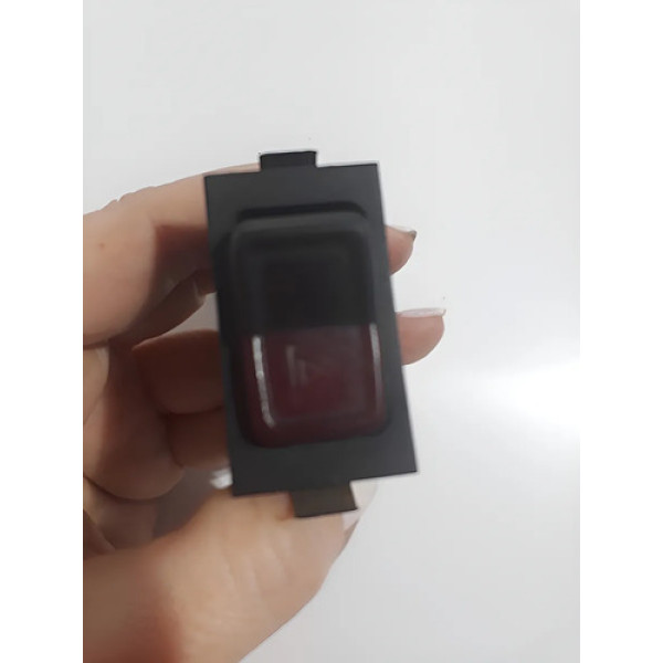Botão  Pisca Alerta Vw Parati Voyage  88/94 Cx243 Preto