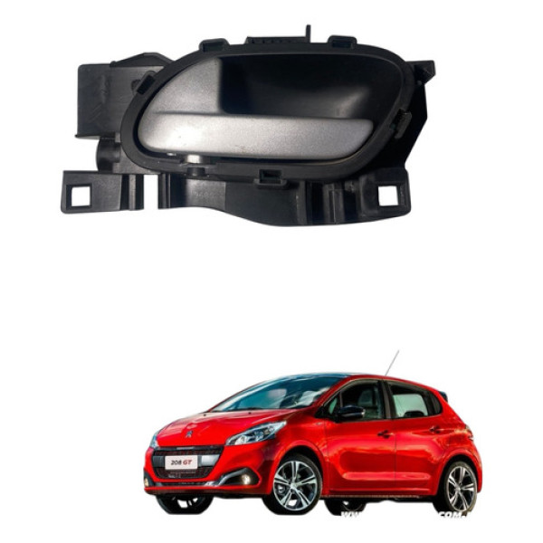Maçaneta Interna Tras Esq Peugeot 308 Citroen C3 2012 2015 Dianteira