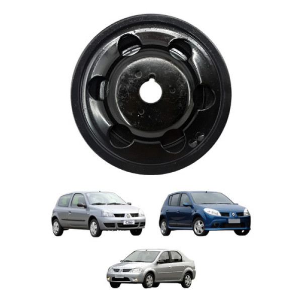 Polia Virabrequim Clio Sandero Logan 1.0 16v 07/13 Cx179