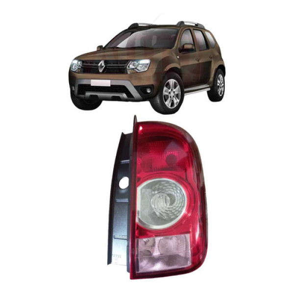 Lanterna Traseira Direita Renault Duster 1.6 16v 2012 A 2014 Direito/passageiro Vermelho