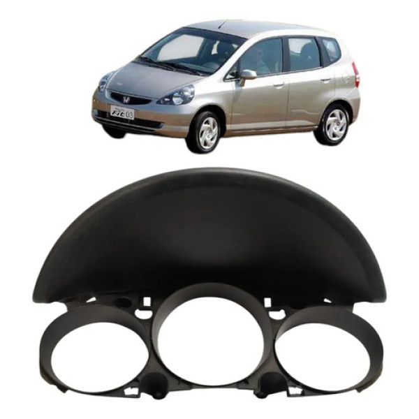 Moldura Painel Instrumentos Honda Fit 2004 A 2008 Preto
