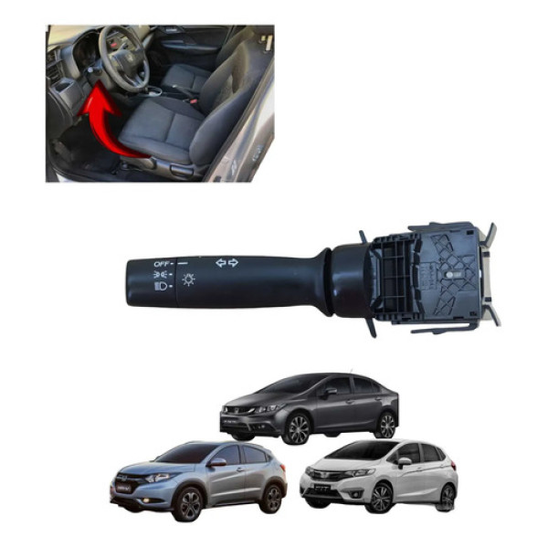 Chave Seta Luz Farol Honda Fit City 2015-2021