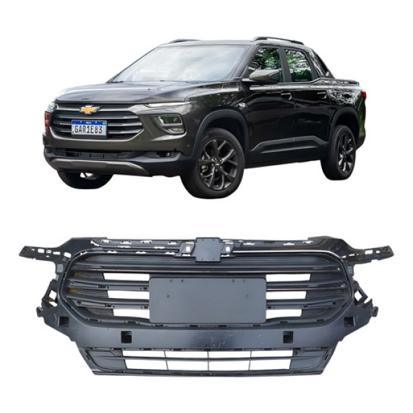 Grade Dianteira Gm Montana 2023/24 (usada) P1 Preto 000