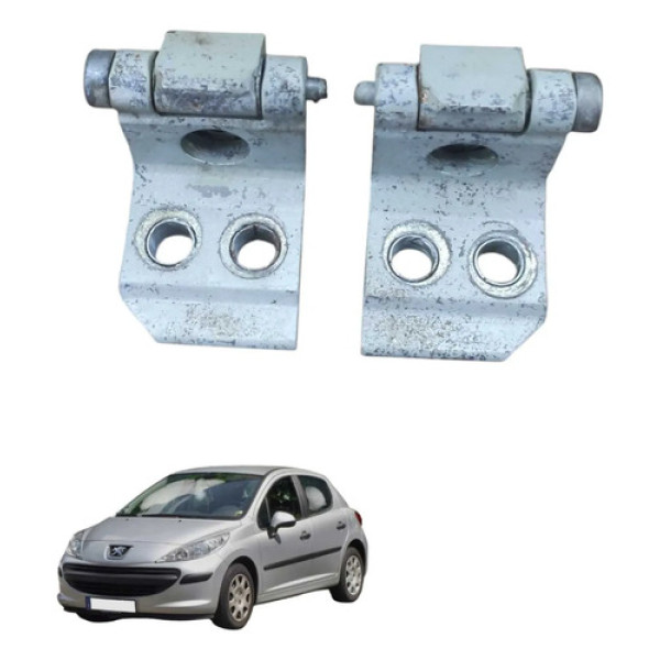 Par Dobradica Porta Dianteira Direita Peugeot 207 2009 20112