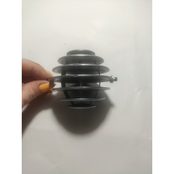 Difusor De Ar Prata Globinho Citroen C3 11/13 Cx135