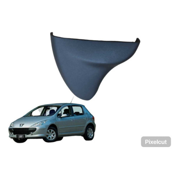 Moldura Interna Retrovisor Le Peugeot 307 2006 A 2012 Preto