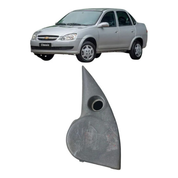 Moldura Interna Retrovisor Esquerdo Corsa Classic 94a02 Cx20 Cinza-escuro