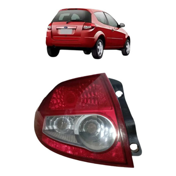 Lanterna Traseira Esquerda Ford Ka 2008 A 2012  Esquerdo/motorista Vermelho