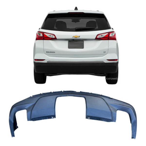 Cobertura Inferior Parachoque Traseiro Equinox 2018/23 P1 Preto