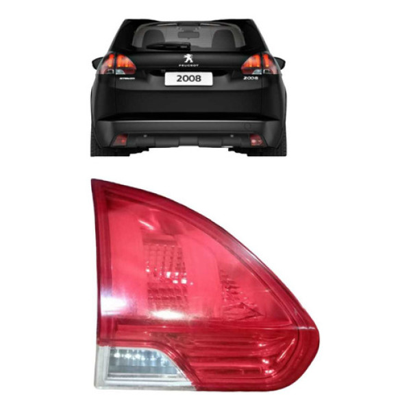 Lanterna Traseira Esquerda Peugeot 2008 1.6 16v 2008 A 2020 Esquerdo/motorista Vermelho