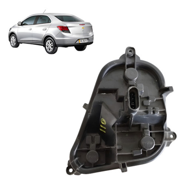 Circuito Soquete Lanterna Esquerda Gm Prisma 2015/2019 Cx56 Esquerdo/motorista Preto