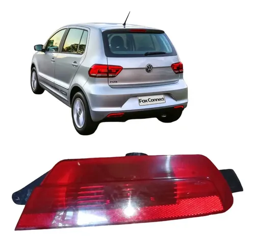 Lanterna Parachoque Traseiro Esquerdo Vw Fox 2010 A 2018 Esquerdo Vermelho