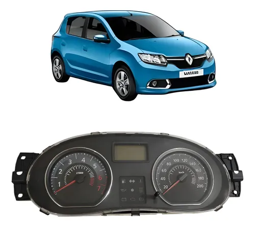 Painel Instrumento Renault Sandero 2010/2014 Cx474 Preto