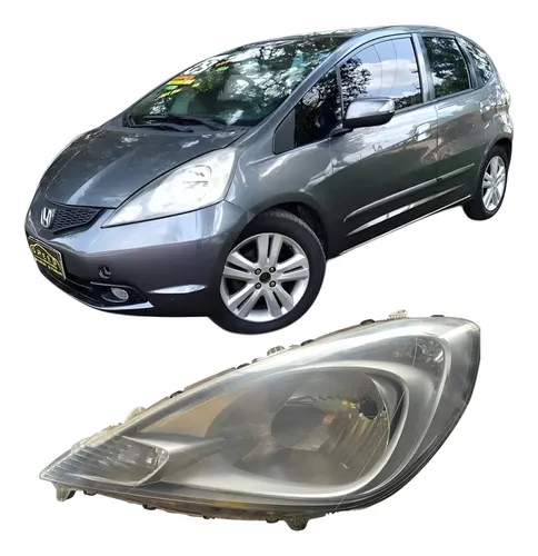 Farol Lado Esquerdo Honda Fit 2009 A 2014  (usado) P16 Esquerdo/motorista