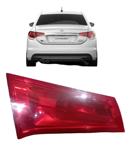 Lanterna Traseira Tampa Esquerda C4 Lounge 2015 Esquerdo/motorista Vermelho