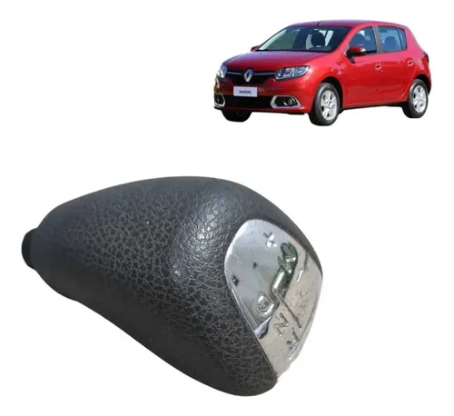 Manopla Do Câmbio Renault Sandero 2014 A 2018 Preto
