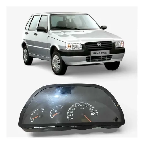 Painel De Instrumentos Fiat Siena Uno 2001/2006 Preto
