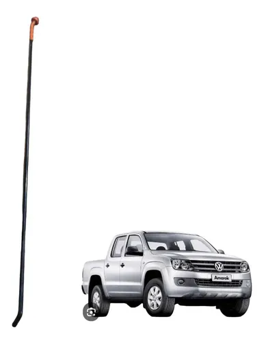 Vareta Haste Capô Volkswagen Amarok 2010 A 2022 Preto E Laranja