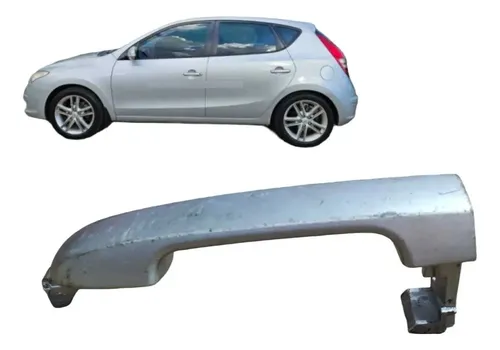 Maçaneta Externa Traseira Esquerda Hyundai I30 2009 2012 Cinza Traseira